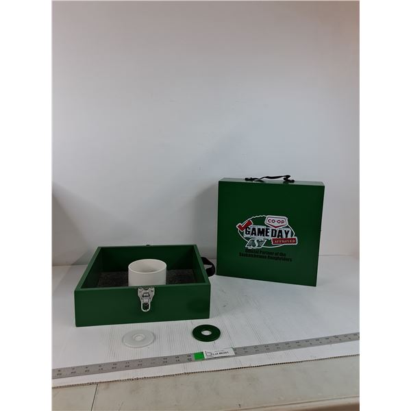 Washer Toss Game Set Roughrider Themed ( as is)