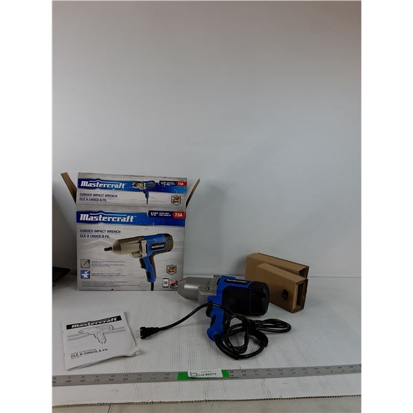 Mastercraft Corded Impact Wrench (powers on, as is)