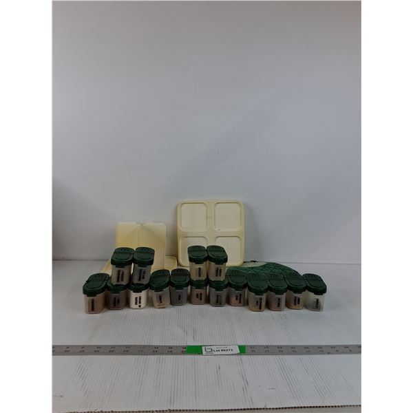 Various Spices With Spice Rack ( as is)