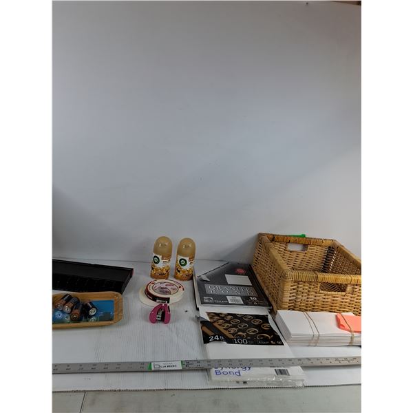 Air Fresheners, Duracell Batteries, Envelopes, Paper, Misc