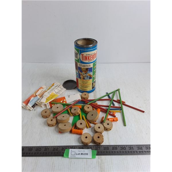 Vintage Tinkertoy Starter Kit