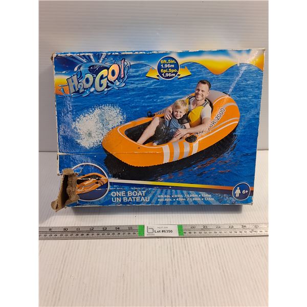 (1) H20Go! Kondor Inflatable Boat-2 Person-6.5 ft.x45"-box damage-appears unused-as is