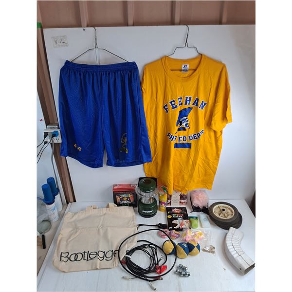 Rayovac Lantern, Pencil Crayons, Lotions, Bath Supplies, Cables, Jigsaw Puzzle, XL T-Shirt & Shorts