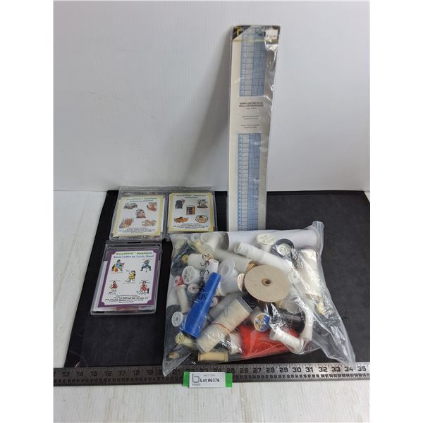 Bulk Thread Spools, Easy Stitch Kits, Sewing Ruler