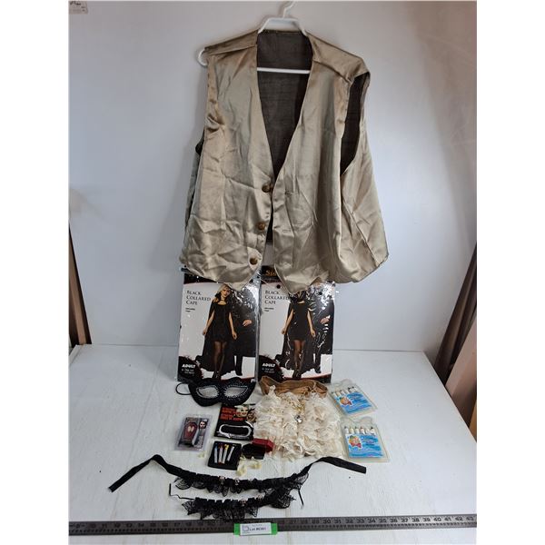 Halloween Costumes & Accessories, Men's XL Vest, Face Make-up