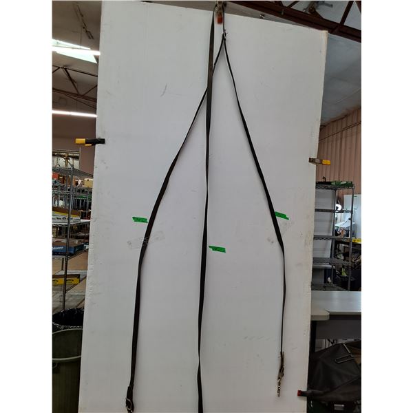 Team Driving Lines (2) - Side Hooks to Center Buckle 77" - Middle Line From Center Buckle 100"