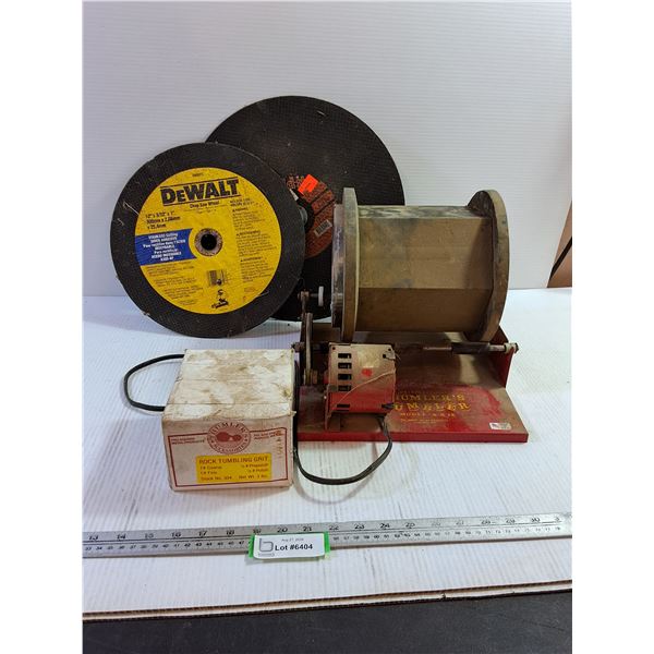 Thumler's Tumbler Model A-R 12 (Does not Work), Tumbling Grit, Saw Wheels, Pickup Only