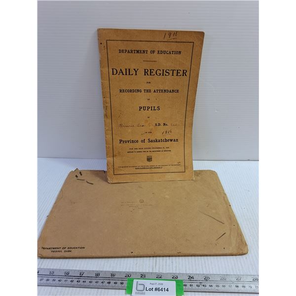 School Registry 1916 - Prairie Lea School, SK
