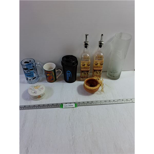 Glass Vase, Olive Oil Glass, Water Bottle, Clay Pot