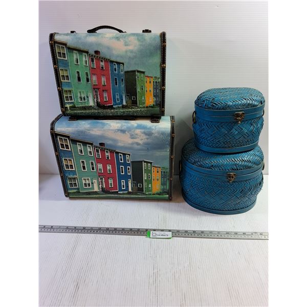 (2) Briefcases & (2) Display Storage Containers
