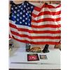 Image 1 : NOMA LED String Lights, Snowflake Projector, Thinker Statue 9", USA Flag (70x35")