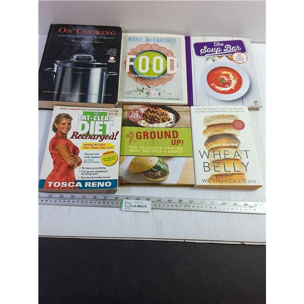 (6) Assorted Food & Cooking Books