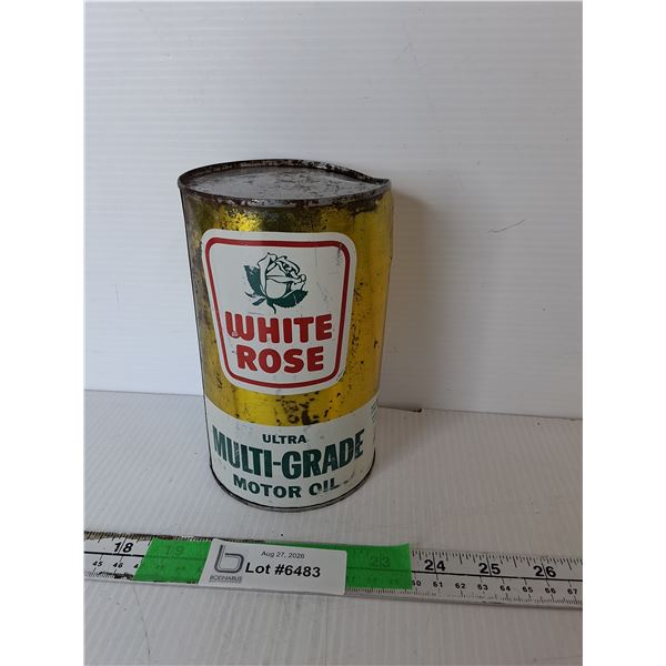 White Rose Motor Oil- Full, Can't Ship