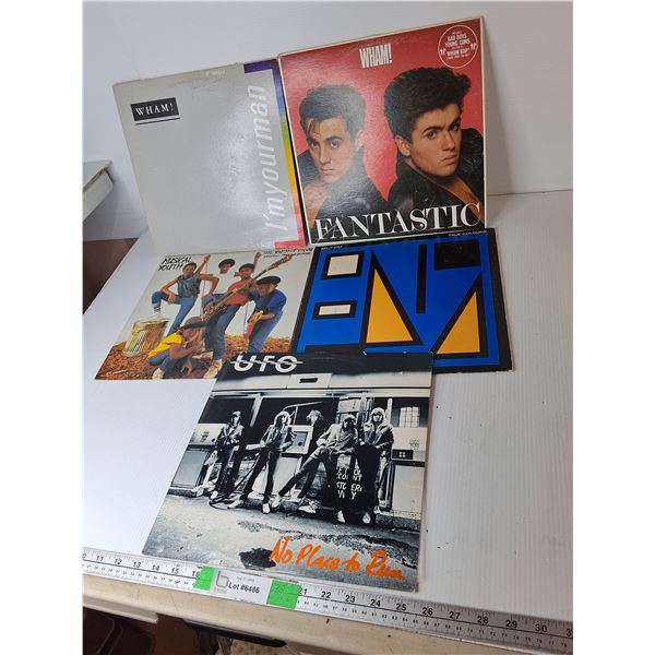 (5) Records- Wham!, UFO, Split Enz, Misc.
