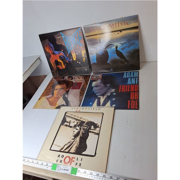 (5) Records- David Bowie, Rick Springfield, Adam Ant, Misc.