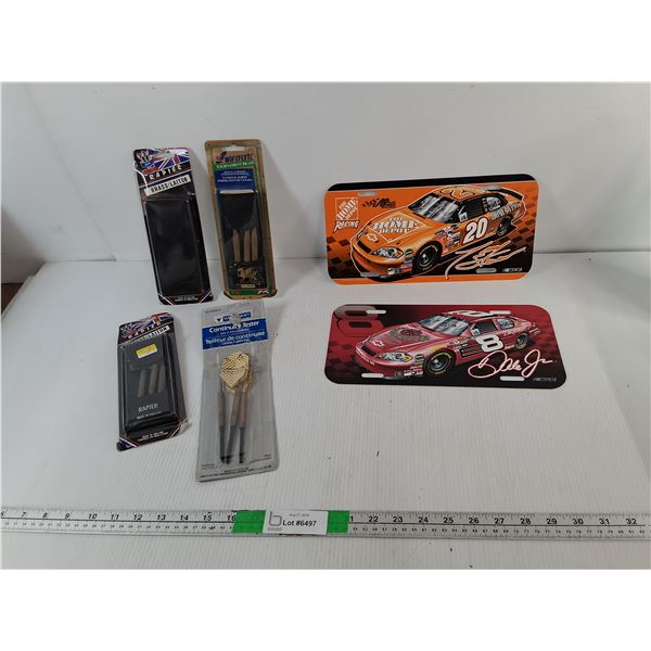 Dart Sets & Racecar License Plates
