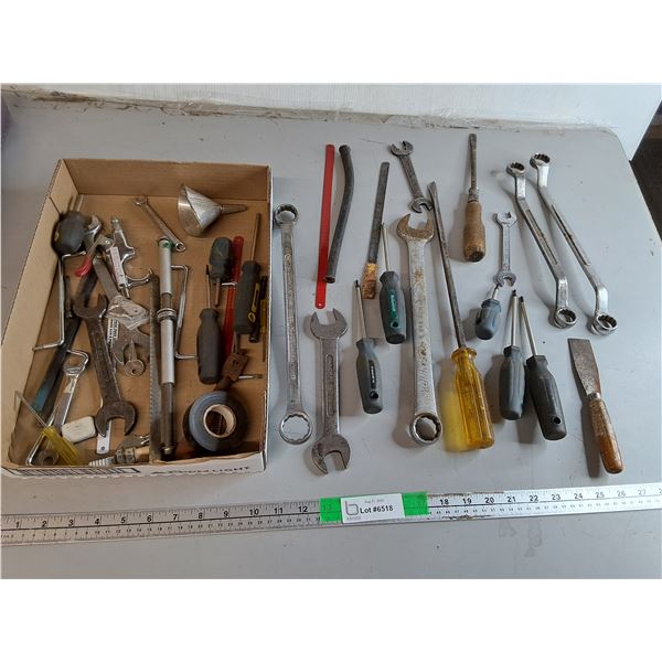 Wrenches, Screwdrivers, Electrical Tape, Misc.