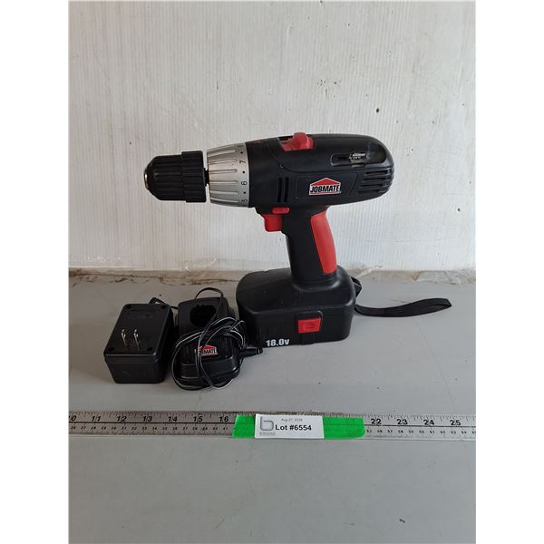 Jobmate Drill, Battery & Charger- Powers On