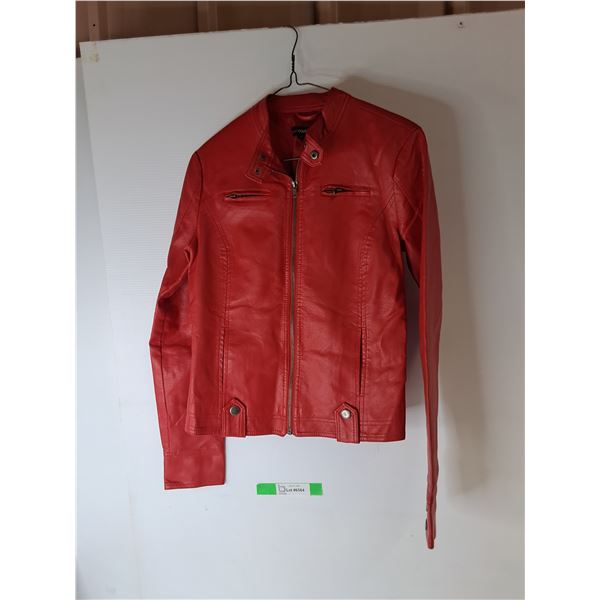 Candy Couture Faux Leather Jacket-S