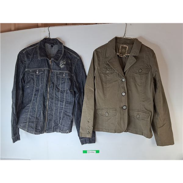 Women's Jean Jacket & Blazer- L