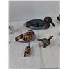 Image 4 : (10) Wooden Birds, (9) Ducks (1) Loon