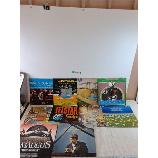 (10) Vinyl Records, Mozart, Beethoven, Tyrone Power, Virgil Fox, Amadeus