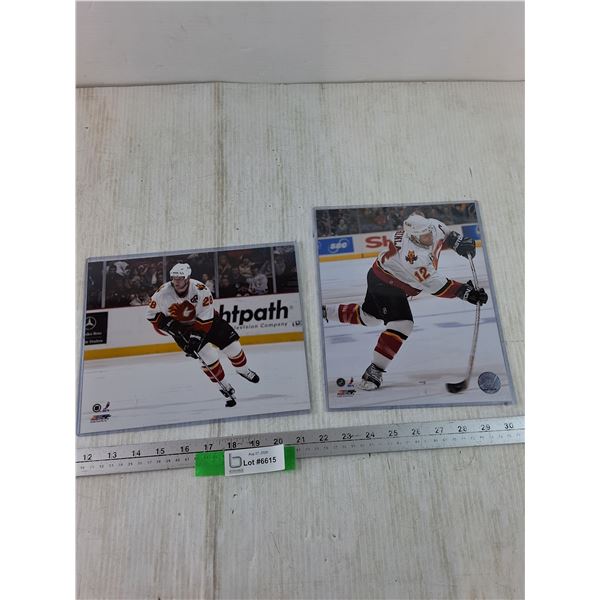 (2) NHL Posters, Jarome Iginla and Robyn Regehr