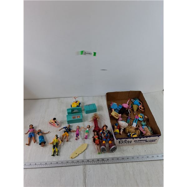 Assorted Plastic and Rubber Dolls With Various Accessories, Disney Frozen, Milo & Stitch As-Is