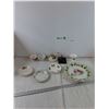 Image 1 : (3) Teacups, (3) Saucers, Horse Figure Tray, Large Decprative Plate
