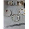 Image 2 : (3) Teacups, (3) Saucers, Horse Figure Tray, Large Decprative Plate