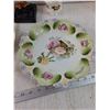 Image 5 : (3) Teacups, (3) Saucers, Horse Figure Tray, Large Decprative Plate