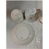 Image 6 : (3) Teacups, (3) Saucers, Horse Figure Tray, Large Decprative Plate