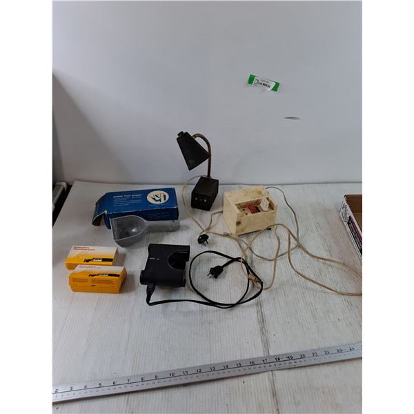 Frost Scraper, Kodak Slides Braun Shaving Stand, Legrand Voltage Unit All Untested As-Is