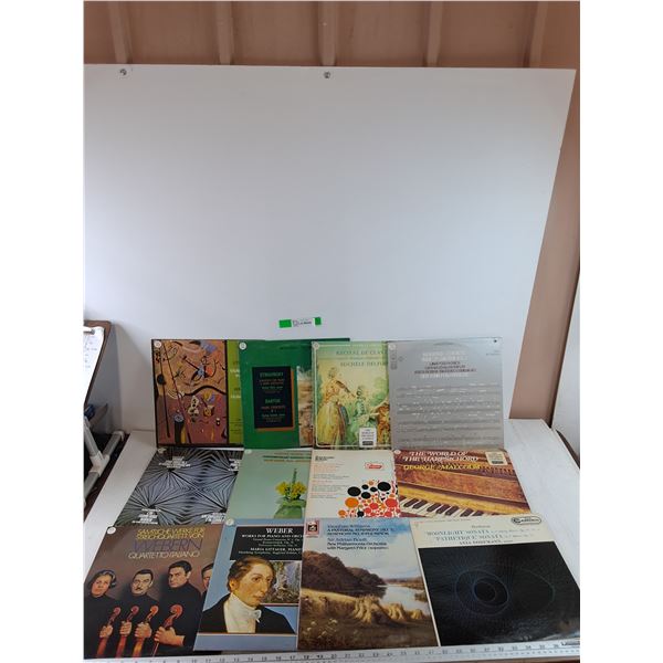 (12) Vinyl Records, Beethoven, Weber, George Malcolm, Stravinsky