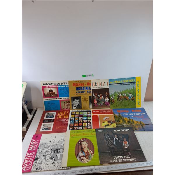 (11) Vinyl Records, Mickey and Bunny, Olaf Sveen, Auntie Mary, Bill Prokopchuk