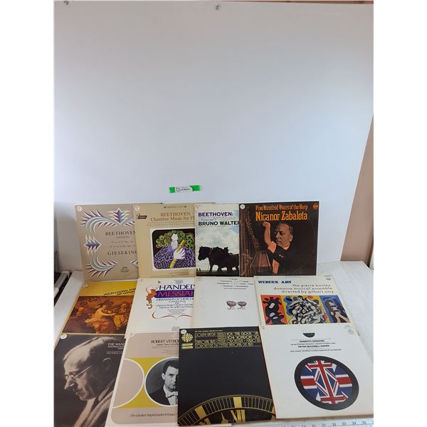 (12) Vinyl Records, Beethoven, Nicanor Zableta, Holst, Handel