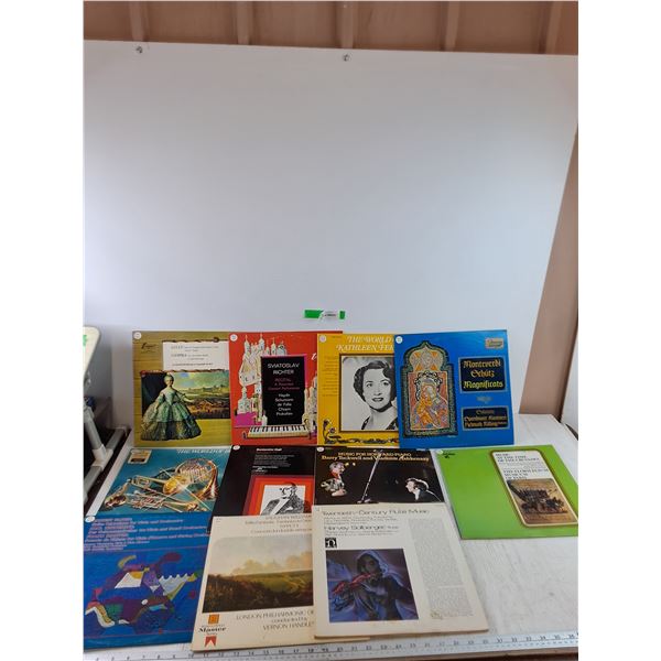 (11) Vinyl Records, Sviatoslav Richter, Ernest Bloch, Kathleen Ferrier, Vaughan Williams