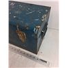 Image 2 : Mastercraft Blue Toolbox with Ruler, Canadian Pacific Manual, (2) Goggles, Oil Can, Misc