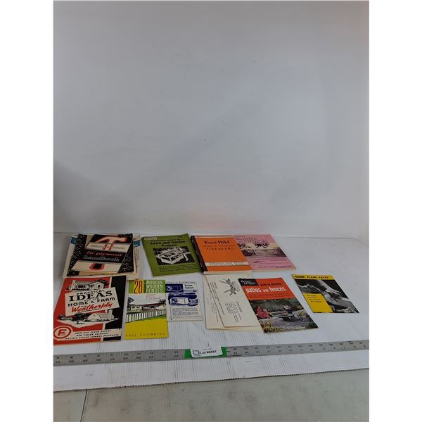 Various Books & Pamphlets-Easi Build, Patios & Fences, Plane Facts, Misc