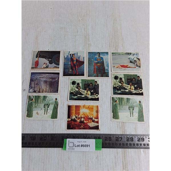 (10) Superman Movie Collector Cards from 1978