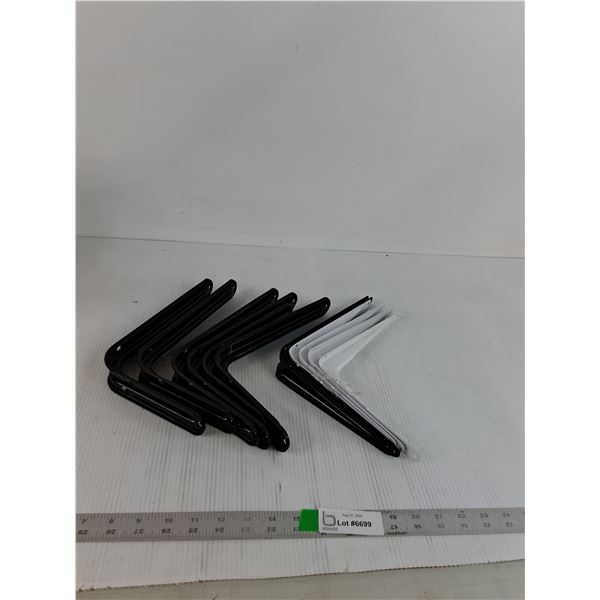 Shelf Brackets White & Black
