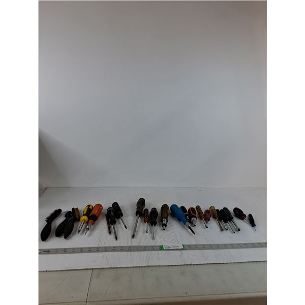Various Screwdrivers, Metal Brushes, Misc