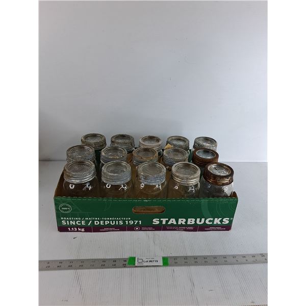(15) Mason Jars 7"