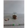 Image 1 : Kraft Red Raspberry Baby Jam Jar (Diaper, Soother) With Pennies
