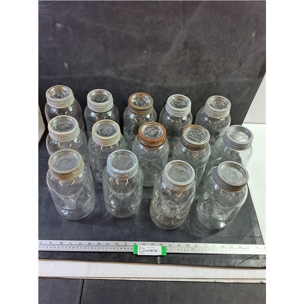 (14) 2 Quart Sealer Jars - Cannot Ship