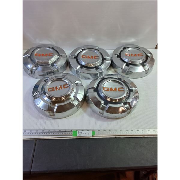 (5) GMC Center Hub Caps - 11" Diameter