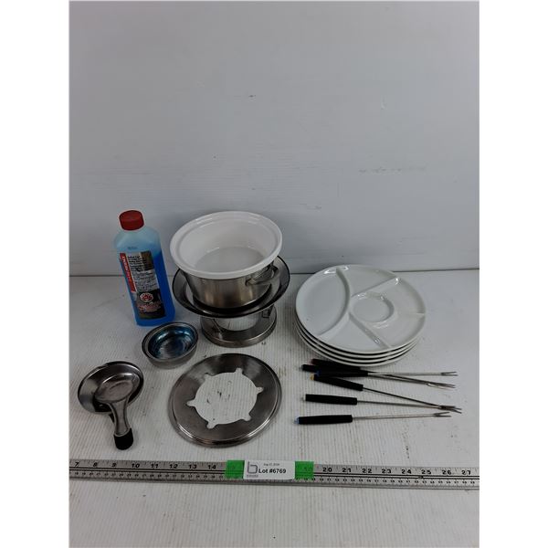 Fondue Set & Gelled Fuel - PICKUP ONLY