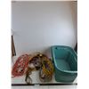 Image 1 : (14) Assorted Extension Cords, 14x24x12" Storage Bin - Cannot Ship