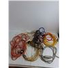 Image 2 : (14) Assorted Extension Cords, 14x24x12" Storage Bin - Cannot Ship