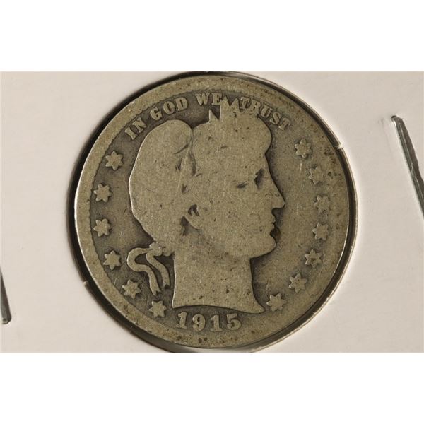 1915 SILVER BARBER QUARTER